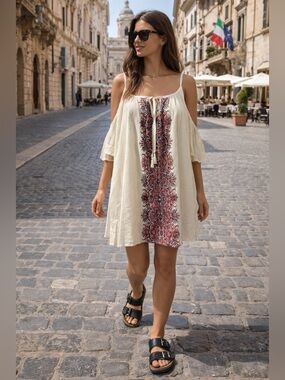 Show Me Your Mumu Bonnaroo Festival Boho Mini Dress Size Medium NWT